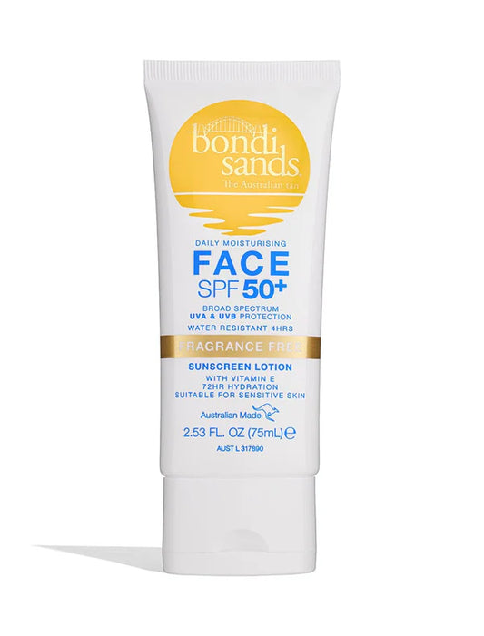 Bondi Sands Sunscreen Lotion SPF50+ for Face -
Fragrance Free