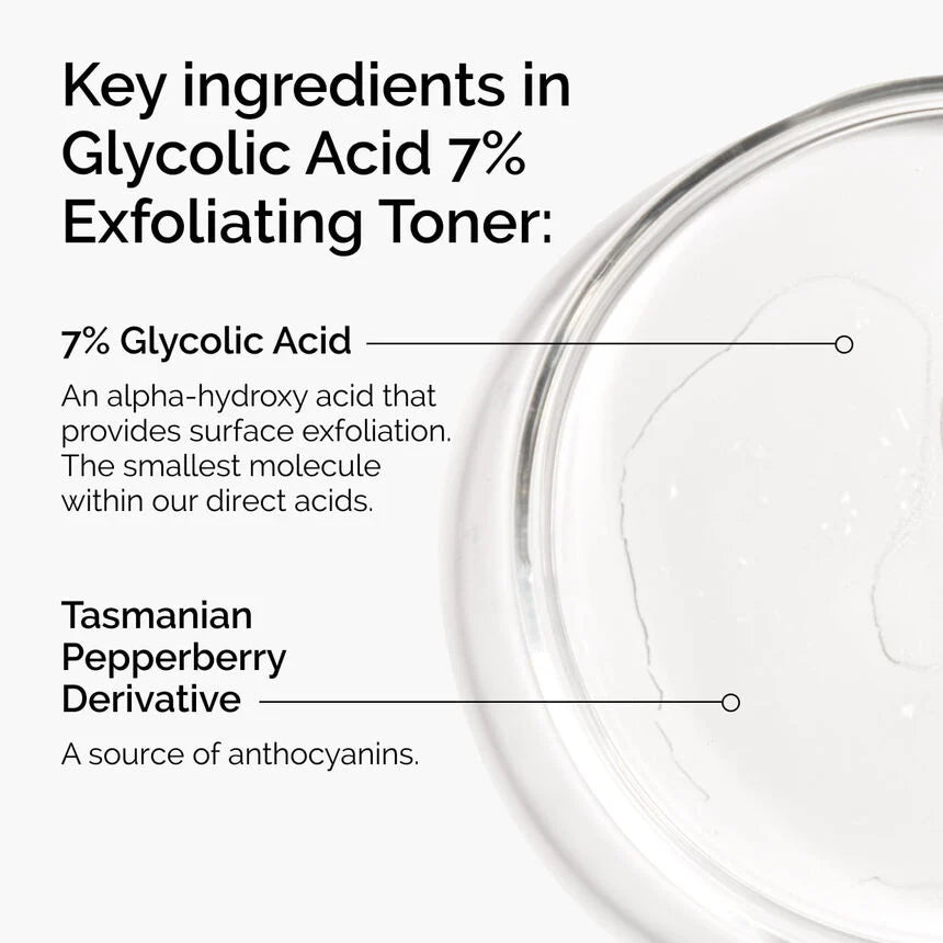 The Ordinary Glycolic Acid 7% Extoliating Toning
Solution